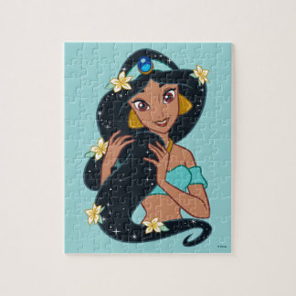 Princess Jasmine - Sparkling Hair & Blossoms Jigsaw Puzzle