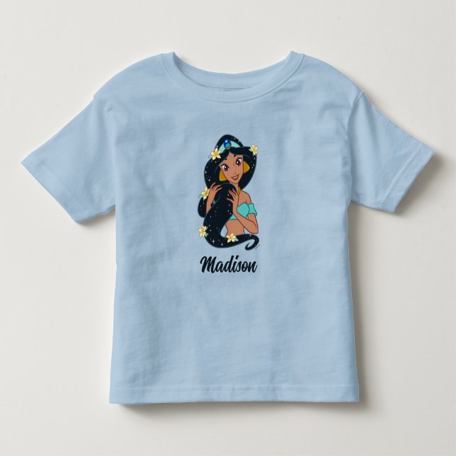 Princess Jasmine - Sparkling Hair & Blossoms Toddler T-shirt (Front)