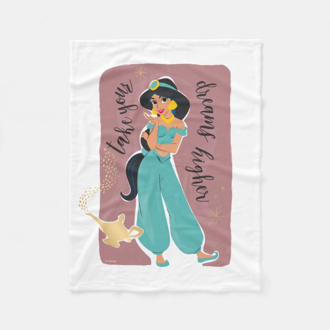 Princess Jasmine - Take Your Dreams Higher Fleece Blanket (Front)