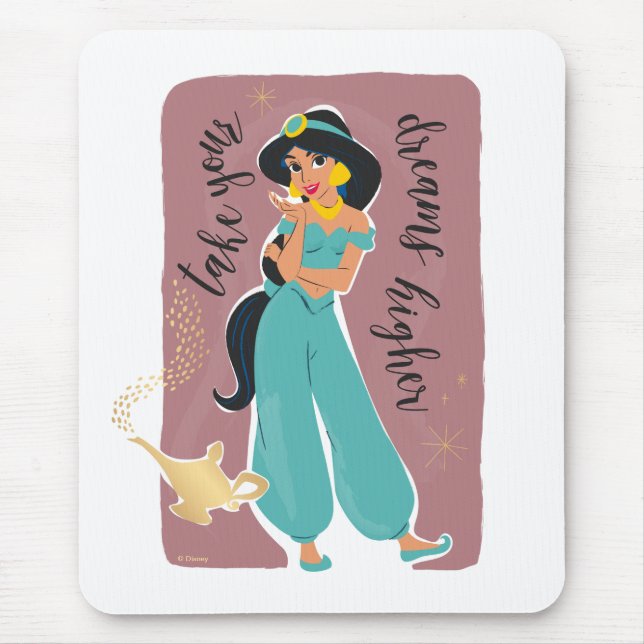 Princess Jasmine - Take Your Dreams Higher Mouse Pad (Front)