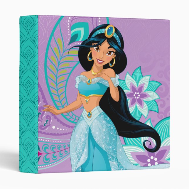 Princess Jasmine with Feathers & Flowers Binder (Front/Spine)