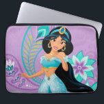 Princess Jasmine with Feathers & Flowers Laptop Sleeve<br><div class="desc">Disney Princess: Jasmine</div>