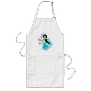 Princess Jasmine with Feathers & Flowers Long Apron