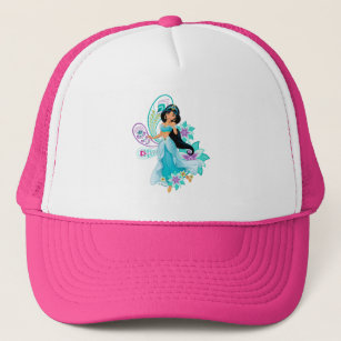 Princess Jasmine with Feathers & Flowers Trucker Hat