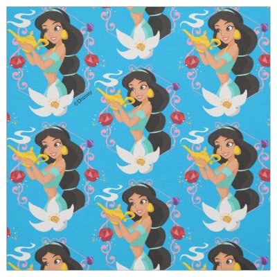 Princess Jasmine With Magic Lamp Fabric