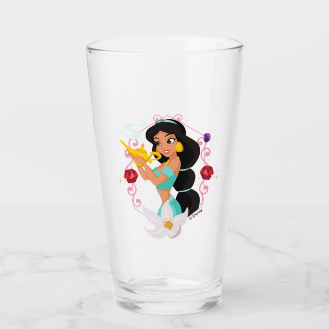 Princess Jasmine With Magic Lamp Glass (Front)