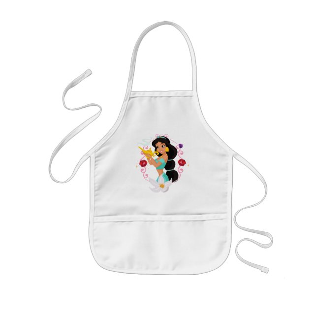 Princess Jasmine With Magic Lamp Kids' Apron (Front)