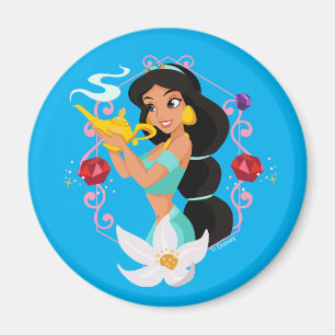 Princess Jasmine With Magic Lamp Magnet