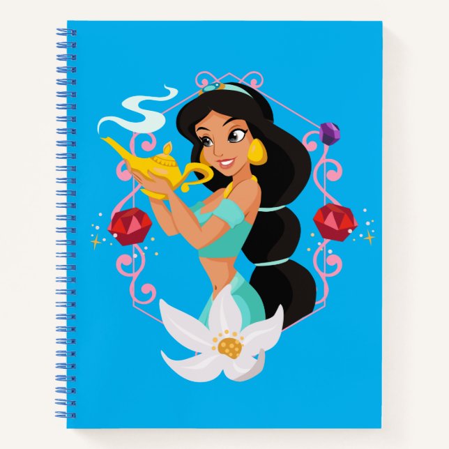 Princess Jasmine With Magic Lamp Notebook (Front)