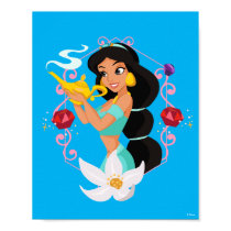 Princess Jasmine With Magic Lamp Poster