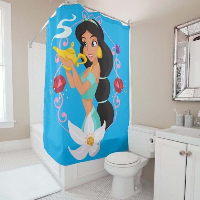 Princess Jasmine With Magic Lamp Shower Curtain (In Situ)