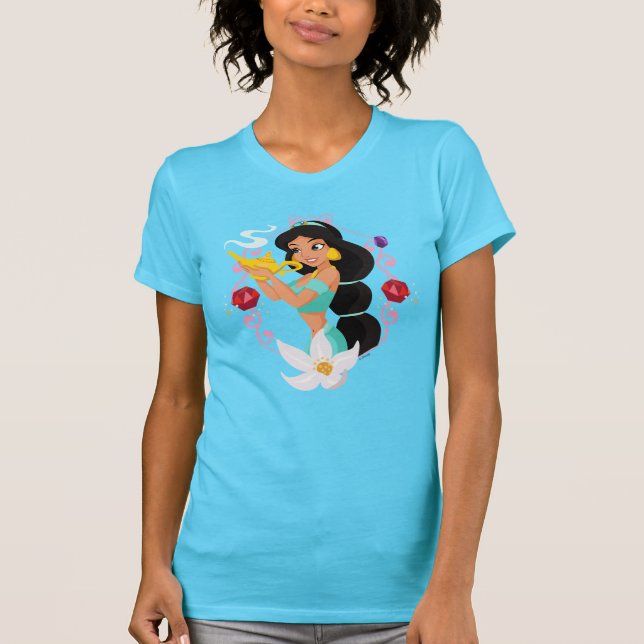 Princess Jasmine With Magic Lamp T-Shirt (Front)