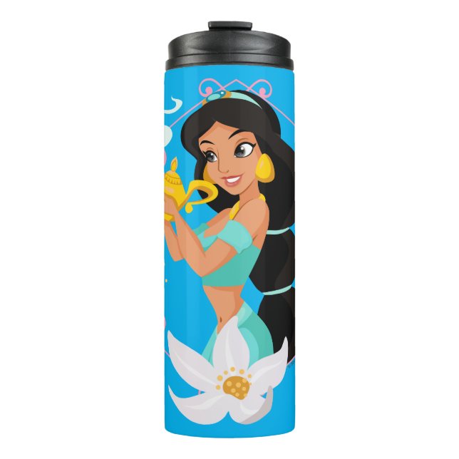 Princess Jasmine With Magic Lamp Thermal Tumbler (Front)