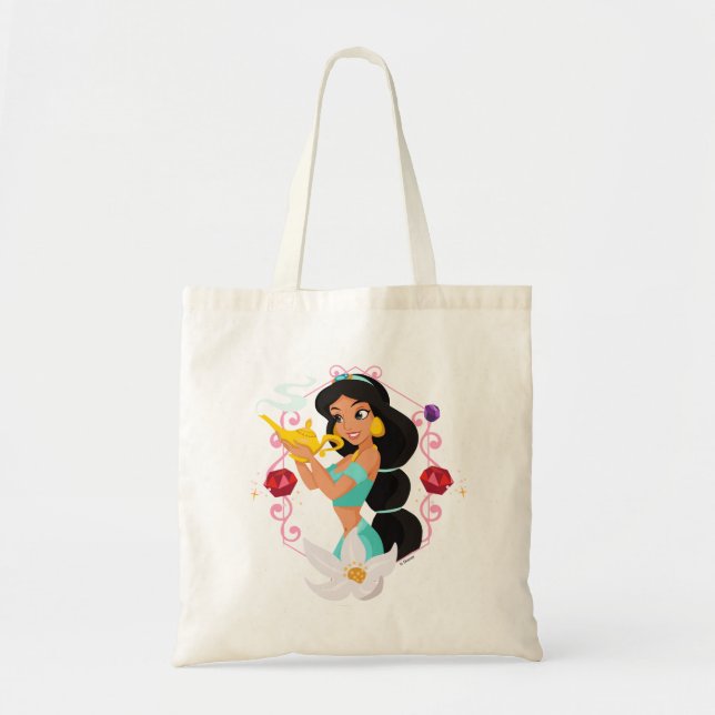 Princess Jasmine With Magic Lamp Tote Bag (Front)