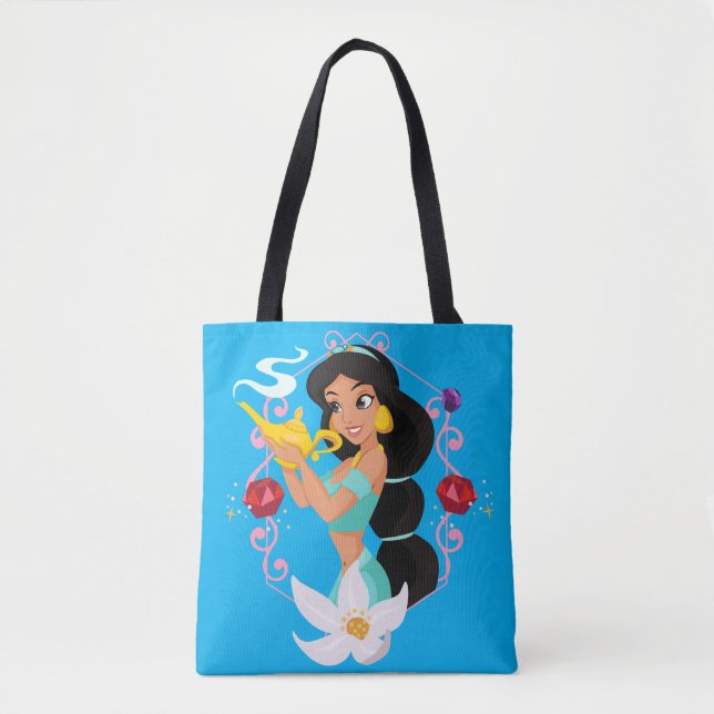 Princess Jasmine With Magic Lamp Tote Bag (Front)