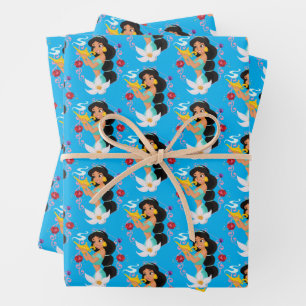 Princess Jasmine With Magic Lamp Wrapping Paper Sheets
