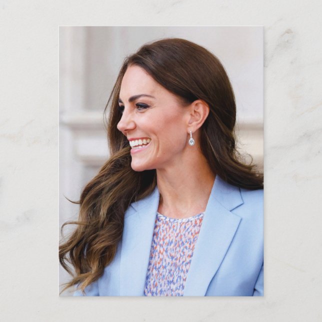 Princess Kate powder blue stylized Postcard (Front)