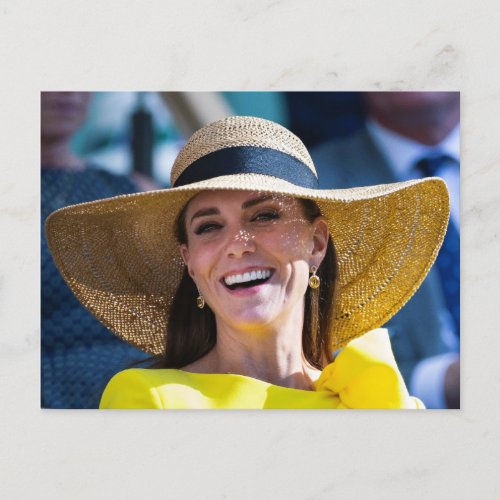 Princess Kate yellow stylized Postcard