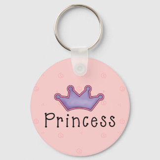Princess keychain with cute crown
