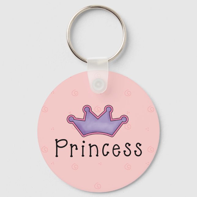 Princess keychain with cute crown (Front)