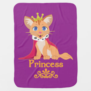 Princess Kitten Baby Blanket