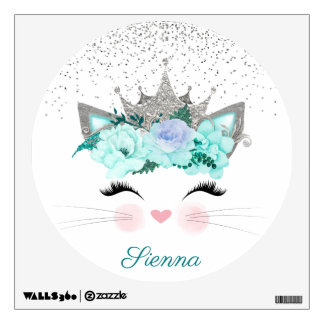 Princess Kitten Wall Decal