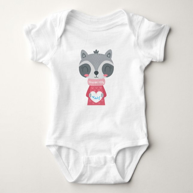 Princess Kitty Baby Jersey Bodysuit (Front)