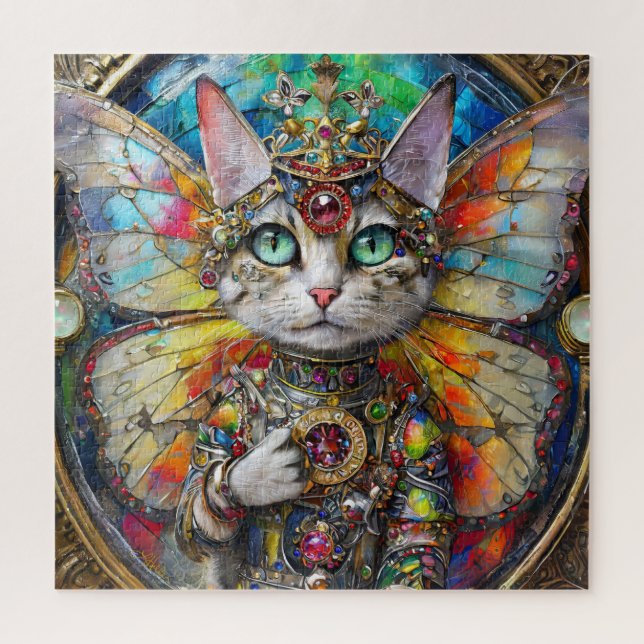 Princess Kitty Cat of the Butterfly Wing Brigade Jigsaw Puzzle (Vertical)