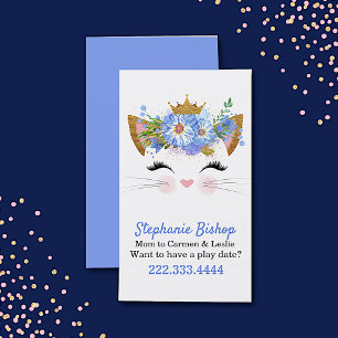 Princess Kitty Mommy Play Date Card