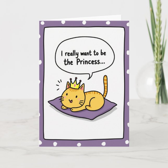 Princess Kitty Mothers Day Card (Front)