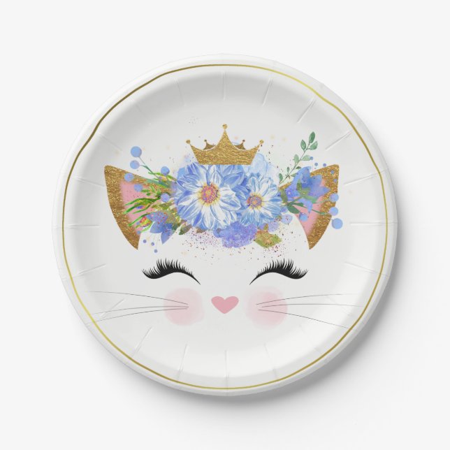 Princess Kitty Paper Plate (Front)