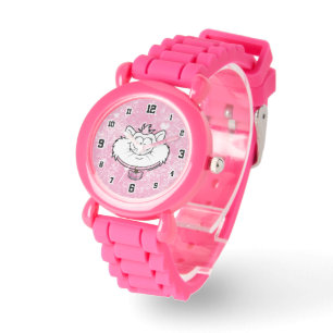 Princess Kitty Pink Sparkle Screwball Graphics Watch
