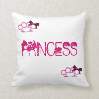 PRINCESS-KnuckleBow Throw Pillow