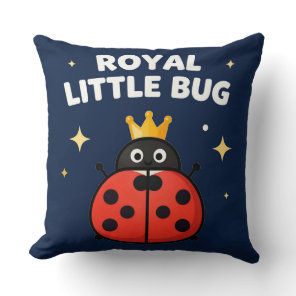 Princess Ladybug Whimsical Nursery Decor Throw Pillow