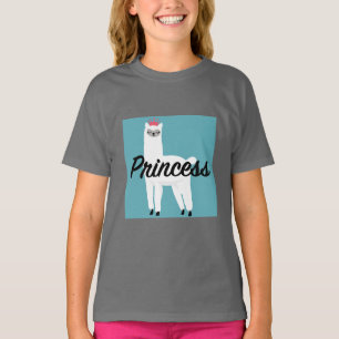 Princess Lama Design - Girls' Basic T-Shirt