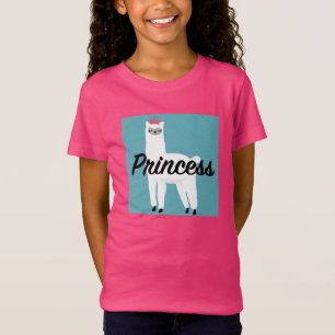 Princess Lama Design - Girls' Fine Jersey T-Shirt