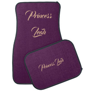 Princess Leah Purple Floor Car Mats