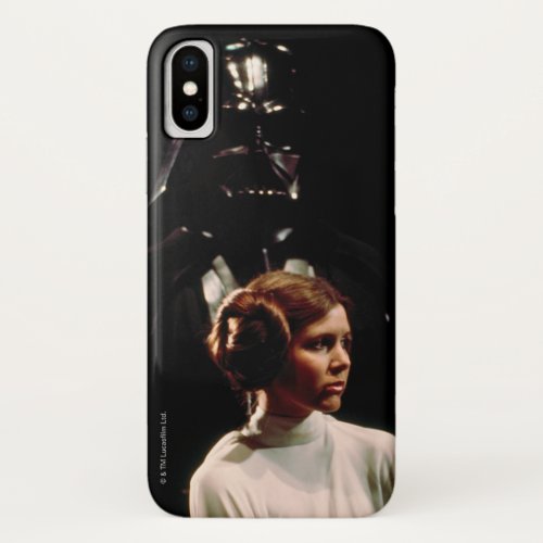 Princess Leia and Darth Vader Photo iPhone X Case