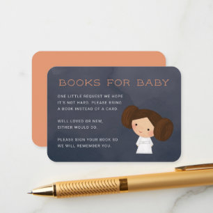 Princess Leia Baby Shower - Books for Baby Enclosure Card