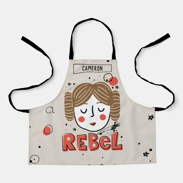 Princess Leia Doodle Apron (Front)
