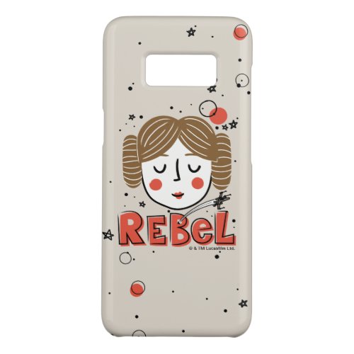 Princess Leia Doodle Case_Mate Samsung Galaxy S8 Case