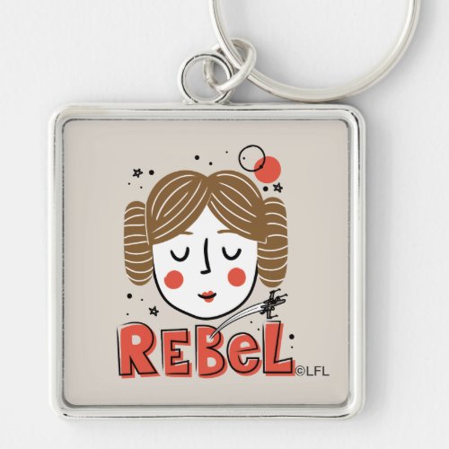 Princess Leia Doodle Keychain
