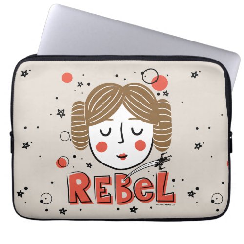 Princess Leia Doodle Laptop Sleeve