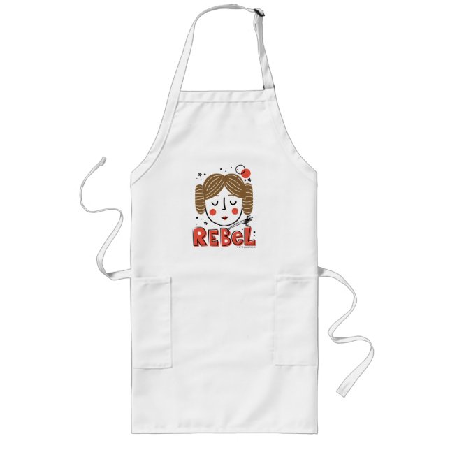 Princess Leia Doodle Long Apron (Front)