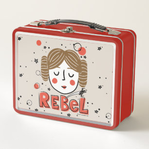 Princess Leia Doodle Metal Lunch Box