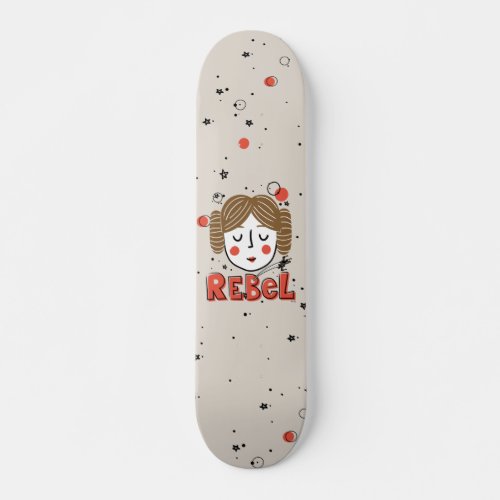 Princess Leia Doodle Skateboard