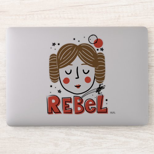 Princess Leia Doodle Sticker