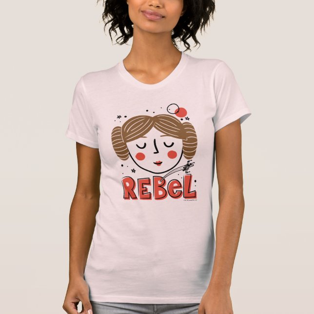 Princess Leia Doodle T-Shirt (Front)