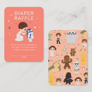 Princess Leia Little Rebel Baby Shower Enclosure Card