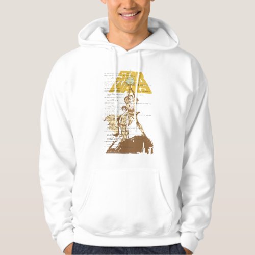 Princess Leia  Luke Skywalker  Unscripted Poster Hoodie